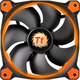 Thermaltake Riing 12 High Static Pressure LED Radiator Fan - 4.72" Maximum Fan Diameter - 40.60 CFM Maximum Airflow - 1500 rpm - Hydraulic Bearing - 3-pin - Orange LED - Chassis - 4.6 Year Life