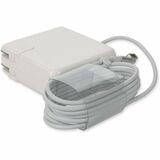 AddOn Apple Computer® MA538LL/B Compatible 60W 16.5V at 3.65A Black MagSafe 1 Laptop Power Adapter and Cable