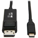 Eaton Tripp Lite Series USB-C to DisplayPort Adapter Cable (M/M), 4K 60 Hz, HDR, Locking DP Connector, 3 ft. (0.9 m)
