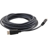 Kramer Flexible DisplayPort Cable - 2 ft DisplayPort A/V Cable for Audio/Video Device - First End: 1 x DisplayPort Digital Audio/Video - Male - Second End: 1 x DisplayPort Digital Audio/Video - Male - Supports up to 3840 x 2160