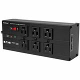 Eaton Tripp Lite Series Isobar 6-Outlet Surge Protector, 10 ft. (3.05 m) Cord, Right-Angle Plug, 3840 Joules, 2 USB Ports, Metal Housing