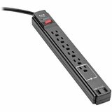 Eaton Tripp Lite Series Protect It! 6-Outlet Surge Protector, 6 ft. Cord, 990 Joules, 2 USB Ports (2.1A), Black Housing