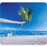 Allsop NatureSmart Image Mousepad - Retro Floral - (30594) - Outrigger Beach - 0.10" Height x 8.50" Width - Natural Rubber, Latex - Anti-skid