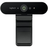 Logitech Brio 4K Webcam for Business, biometrics login with Windows Hello, auto-light correction, noise-canceling, Works with Microsoft Teams, Zoom, Google Meet, PC/Mac