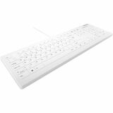 CHERRY AK-C8112 Medical Keyboard - Permanent Cable, Spanish Layout (CF/WIN LEFT), White