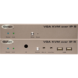 Gefen VGA KVM over IP - 330 ft Range - WUXGA - 1920 x 1200 Maximum Video Resolution - 3 x Network (RJ-45) - 2 x USB - 1 x VGA - Rack-mountable - 1U