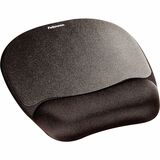 Fellowes® Memory Foam Mouse Pad with Wrist Rest - Black (9176501)