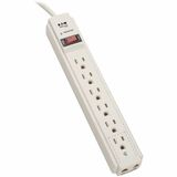 Eaton Tripp Lite Series Protect It! 6-Outlet Surge Protector, 4 ft. (1.22 m) Cord, 790 Joules, Tel/Fax/Modem Protection