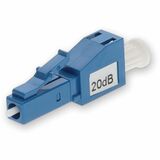 AddOn 2-Pack of 20dB fixed LC Male to LC Female OS1 SMF Simplex Fiber Attenuators