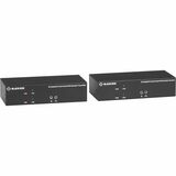Black Box KVX Series KVM Extender Kit over Fiber - 4K, DisplayPort, USB 2.0 Hub, Serial, Audio, Local Video - 65616.80 ft Range - 4K - 3840 x 2160 Maximum Video Resolution - 5 x USB - DisplayPort - 5 V DC Input Voltage - Desktop