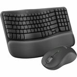 Logitech Wave Keys MK670 Keyboard & Mouse - USB Wireless Bluetooth Keyboard - English (US) - USB Wireless Bluetooth Mouse - Optical - 4000 dpi - 3 Button - Scroll Wheel - AA, AAA - Compatible with Computer, Tablet, Smartphone for PC, Mac - 1 Each