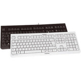 CHERRY KC 1000 Keyboard - Cable Connectivity - USB Interface - Calculator, Email, Internet, Sleep Hot Key(s) - German - Black