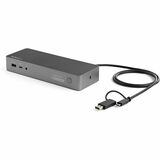 StarTech.com Universal Laptop Docking Station, Hybrid USB-C & USB-A Dock, Dual 4K DP & HDMI, 100W PD, Mac / Windows / Chrome OS, GbE