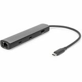 Rocstor Premium Docking Station - for Monitor, Tablet, Desktop PC, Notebook - Charging Capability - USB4 - 8K @ 60Hz - 7680 x 4320 - 4 x USB Ports - 2 x USB Type-A Ports - USB Type-A - 2 x USB Type-C Ports - USB Type-C - 1 x RJ-45 Ports - Network (RJ-45) - HDMI - Aluminum Gray - Wired - 2.5 Gigabit Ethernet - Windows 8, Windows 10, Windows 11, Android, ChromeOS, iPadOS, macOS 14, Mac OS X 13.0 Ventura, Mac OS X 12.0 Monterey, Mac OS X 11.0 Big Sur, Mac OS X 10.15 Catalina, ... - 100W - Port
