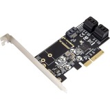 IO Crest 5 port Non-RAID SATA III 6Gbp/s PCI-e x4 Controller Card