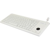 CHERRY ML 4420 Wired Keyboard - Compact,Pale Gray,PS/2, Integrated Trackball