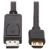 Eaton Tripp Lite Series DisplayPort 1.2 to HDMI Active Adapter Cable (M/M), 4K 60 Hz, HDR, Secure-Grip Plugs, Black, 20 ft. (6.1 m)
