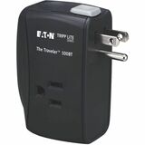 Eaton Tripp Lite Series Protect It! 2-Outlet Portable Surge Protector, Direct Plug-In, 1050 Joules, Ethernet Protection