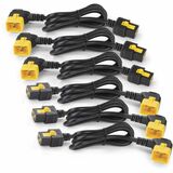 APC NetShelter Power Cord Kit (6 ea), Locking, C19 to C20 (90 Degree), 1.2m