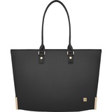 Moshi Aria Slim Lightweight Tote - Slate Black, Weather-resistant, 13" Padded Laptop Sleeve, RFID Pocket
