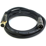 Monoprice Premier XLR Audio Cable - 10 ft XLR Audio Cable for Audio Device, Microphone - First End: 1 x XLR Audio - Male - Second End: 1 x XLR Audio - Female - Shielding - Gold Plated Connector