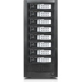 RAIDage JAGE9BT8HDSL-DE Drive Enclosure 12Gb/s SAS, SATA/600 - Mini-SAS HD Host Interface Tower - Black, Silver