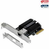 TRENDnet 10 Gigabit PCIe Network Adapter, Converts A PCIe Slot Into A 10G Ethernet Port, Supports 802.1Q Vlan, Includes Standard & Low-Profile Brackets, PCIe 2.0, PCIe 3.0, Silver, TEG-10GECTX