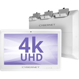 Cybernet CyberMed S S24K All-in-One Computer - Intel Core i5 6th Gen i5-6200U - 8 GB - 128 GB SSD - 23.6" 4K UHD Touchscreen - Desktop - White