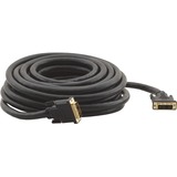 Kramer DVI-D (M) to DVI-D (M) Cable - 15 ft DVI-D Video Cable for Monitor, Projector, Video Device - First End: 1 x 19-pin DVI-D (Single-Link) Digital Video - Male - Second End: 1 x 19-pin DVI-D (Single-Link) Digital Video - Male - Supports up to 1920 x 1200