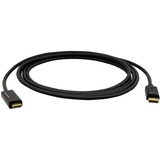 Kramer DisplayPort (M) to HDMI (M) 4K Active Cable - 3 ft DisplayPort/HDMI A/V Cable for Audio/Video Device, PC, Notebook - First End: 1 x 20-pin DisplayPort Digital Audio/Video - Male - Second End: 1 x 19-pin HDMI Digital Audio/Video - Male - Supports up to 3840 x 2160 - Black