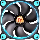 Thermaltake Riing 12 High Static Pressure LED Radiator Fan (3 Fans Pack) - 3 Pack - 4.72" Maximum Fan Diameter - 3 x Fan(s) - 40.60 CFM Maximum Airflow - 1500 rpm - Hydraulic Bearing - 3-pin - Blue LED - 3 - 4.6 Year Life