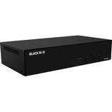 Black Box Secure NIAP 4.0 Certified KVM Switch - DisplayPort - 2 Computer(s) - 4 Local User(s) - 4K - 3840 x 2160 - 11 x USB - USB 2.0 - 10 x DisplayPort - TAA Compliant
