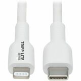 Eaton Tripp Lite Series USB-C to Lightning Sync/Charge Cable (M/M), MFi Certified, White, 2 m (6.6 ft.)