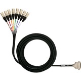 Shure 8 Channel DB25 to XLR Male Audio Snake, 25 ft.