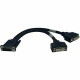 Eaton Tripp Lite Series DMS-59 to Dual DVI Splitter Y Cable (M to 2x DVI-I F), 1 ft. (0.31 m)
