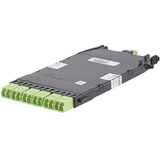 Panduit Fiber Optic Duplex Network Adapter - 1 x MPO Network - Male - 12 x LC Network - Male - Lime Green, Black - 1