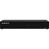 Black Box Secure NIAP 4.0 Certified KVM Switch - FlexPort HDMI/DisplayPort - 4 Computer(s) - 1 Local User(s) - 4K - 3840 x 2160 - 6 x USB - USB 2.0 - 5 x HDMI - 5 x DisplayPort - Desktop - TAA Compliant
