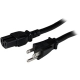 StarTech.com 8ft (2.4m) Heavy Duty Power Cord, NEMA5-15P to C15, 15A 125V, 14AWG, Replacement AC Computer PC Power Supply Cable
