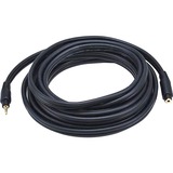 Monoprice Coaxial Extension Audio Cable - 15 ft Coaxial Audio Cable for Audio Device - First End: 1 x Mini-phone Stereo Audio - Male - Second End: 1 x Mini-phone Stereo Audio - Female - Extension Cable - Gold Plated Connector - Black