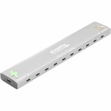 Plugable 10 Port USB C Charging Station, Up to 100W Charger for Multiple Devices with Priority Charging