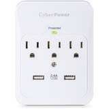 CyberPower CSP300WUR1 Professional 3 - Outlet Surge with 600 J