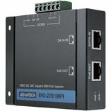 Advantech EKI-2701MPI 90W PoE Injector - 55 V DC, 57 V DC Input - 1 x RJ-45 Input Port(s) - 1 x RJ-45 Output Port(s) - 90 W