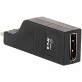 Eaton Tripp Lite Series USB-C to DisplayPort Vertical Adapter (M/F) - USB 3.1, Gen 1, Thunderbolt 3, 4K @ 60 Hz, Black