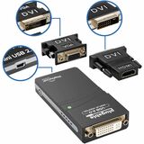 Plugable USB 2.0 to DVI, VGA, or HDMI Multi-Monitor External Video Graphics Card Adapter up to 1920x1080