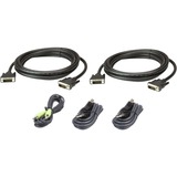 ATEN KVM-Cable-TAA Compliant - 10 ft KVM Cable for Server, KVM Switch, Computer - First End: DVI-D Digital Video - Black - TAA Compliant