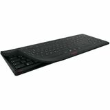 CHERRY STREAM PROTECT Keyboard Wireless - Wireless Connectivity - RF - 32.81 ft - 2.40 GHz - USB Type A Interface - Multimedia Hot Key(s) - Windows 7, Windows 8, Windows 10, Windows 11 - English (US) - PC - Membrane/Scissor Keyswitch - AA Battery Size Supported - Black