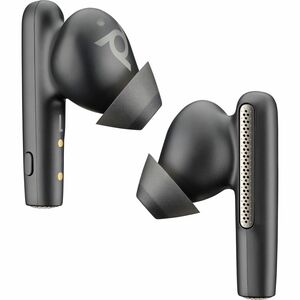 Poly Voyager Free 60 UC Earset - Siri, Google Assistant - Stereo - True Wireless - Bluetooth - 98.4 ft - 20 Hz to 20 kHz - Earbud - Binaural - In-ear - Carbon Black