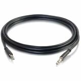 C2G6ft (1.8m) Slim Aux 3.5mm Audio Cable - M/M - Black