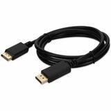AddOn 6ft DisplayPort Male to DisplayPort Male Black Cable For Resolution Up to 3840x2160 (4K UHD)