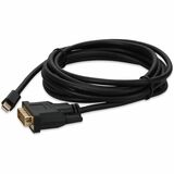 AddOn 10ft (3.1m) Mini-DisplayPort Male to DVI-D (24+1pin) Male Black Adapter Cable, up to 1080P, 60Hz